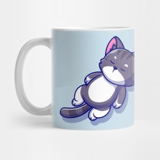 Cute Cat Sleeping Cartoon Mug